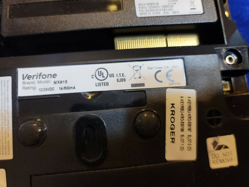 Verifone MX915 Credit Card Terminal w out Pen or cords