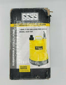 6699 1/6HP Portable Utility Pump Submersible Small Backup Sump Pump to Drain