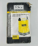 6699 1/6HP Portable Utility Pump Submersible Small Backup Sump Pump to Drain