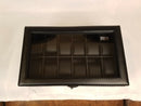 Watch Box Leather Display Case Organizer Glass Jewelry Storage Black