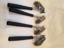 Four Bbq Grill Brush Scrubber Barbecue Stainless Steel Wire Cleaner New