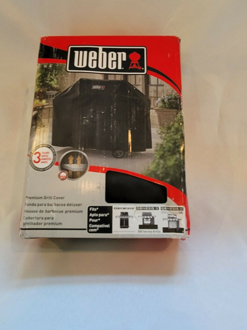 Weber  Premium Gas Grill Cover For Genesis !! Xl Series 300 - Black New 58" Wide