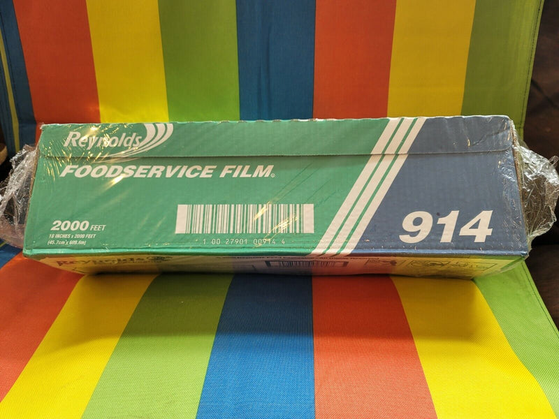 Reynolds 18" Foodservice Film Roll With Easy Glide Slide Cutter Box (Rey 914Sc)