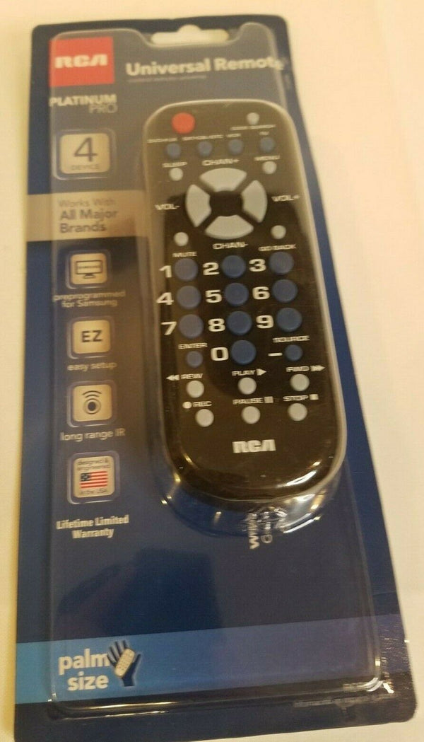 RCA Universal Remote Control for TV, VCR, DVD & Cable in Black