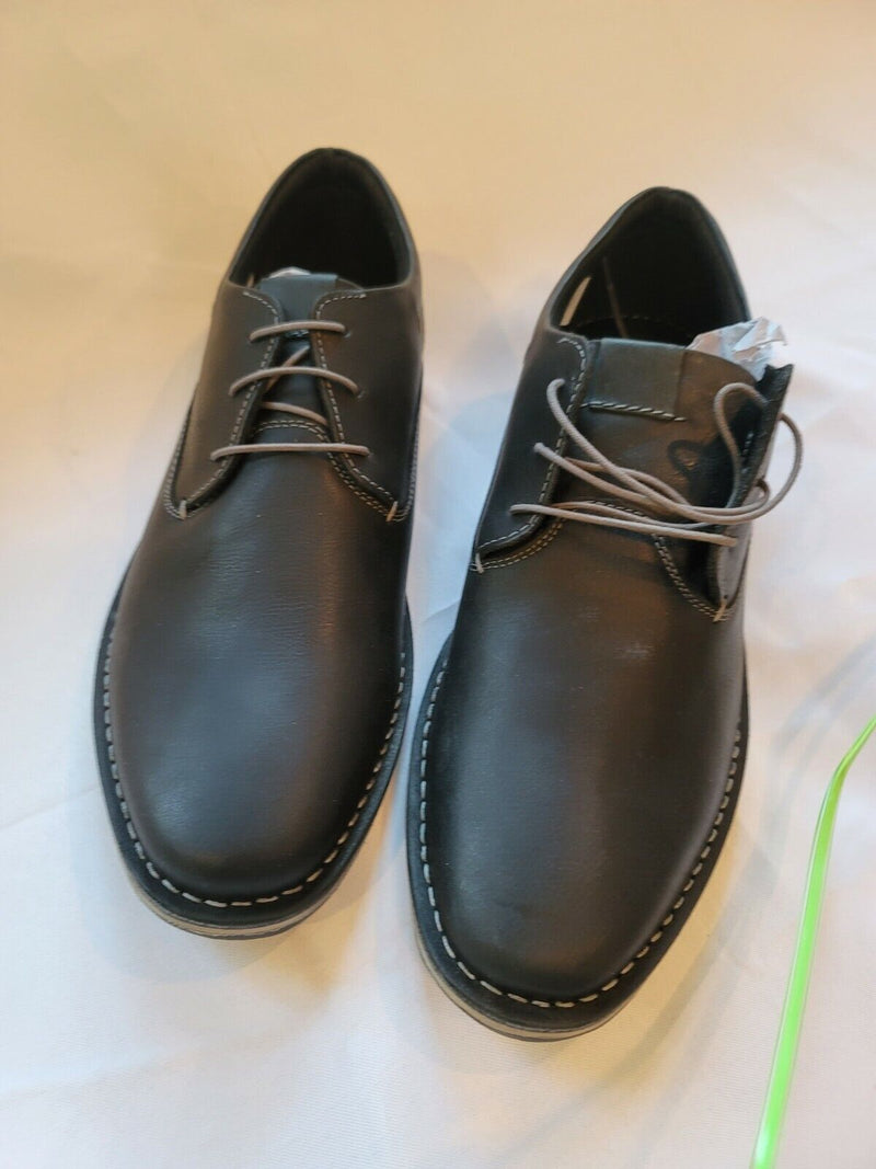 Steve Madden Mens Style Harpoon Black Leather  Shoes 11.5 Man Made