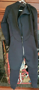 Dark Lightning Womens Black Neoprene Full Body Swimming Diving Wetsuit Size Lt