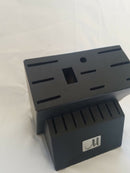 Black Wooden Knife Block Only 18 Slot Storage