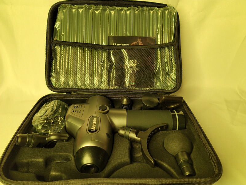 Mansso Muscle Massage Gun Professional Deep Tissue Percussion Massager 30 Speed