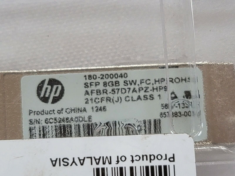 Genuine HP 8GB B-Series SW Fiber Channel SFP+ Transceiver