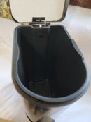 10.6 Gallon Kitchen Step Trash Can Stainless Steel Garbage 26"x15"x11"