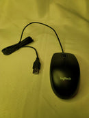 Logitech Wired Optical  Mouse - Black