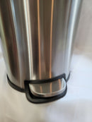 10.6 Gallon Kitchen Step Trash Can Stainless Steel Garbage 26"x15"x11"