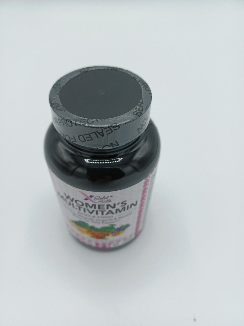 Women's Daily Multivitamin with Organic/Natural Wholefood 90 Veggie Caps