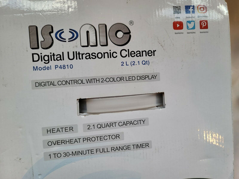 iSonic Ultrasonic Cleaner P4810