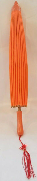 Vintage Oriental Umbrella With Wood Staff - Antique? Very Good Condition. Rare