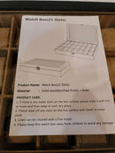 Sriwatana Watch Box 21 Slot Watch Case Watch Holder Organizer For Men Women Wood