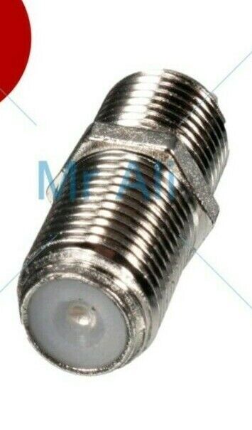 19 F Type  Coupler Coax Coaxial TV Cable Connector Adapter Joiner ZBrand 8FF10ZB