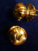 4-Piece Brushed Nickel Egg Oval Handle Knob Door Lock Set