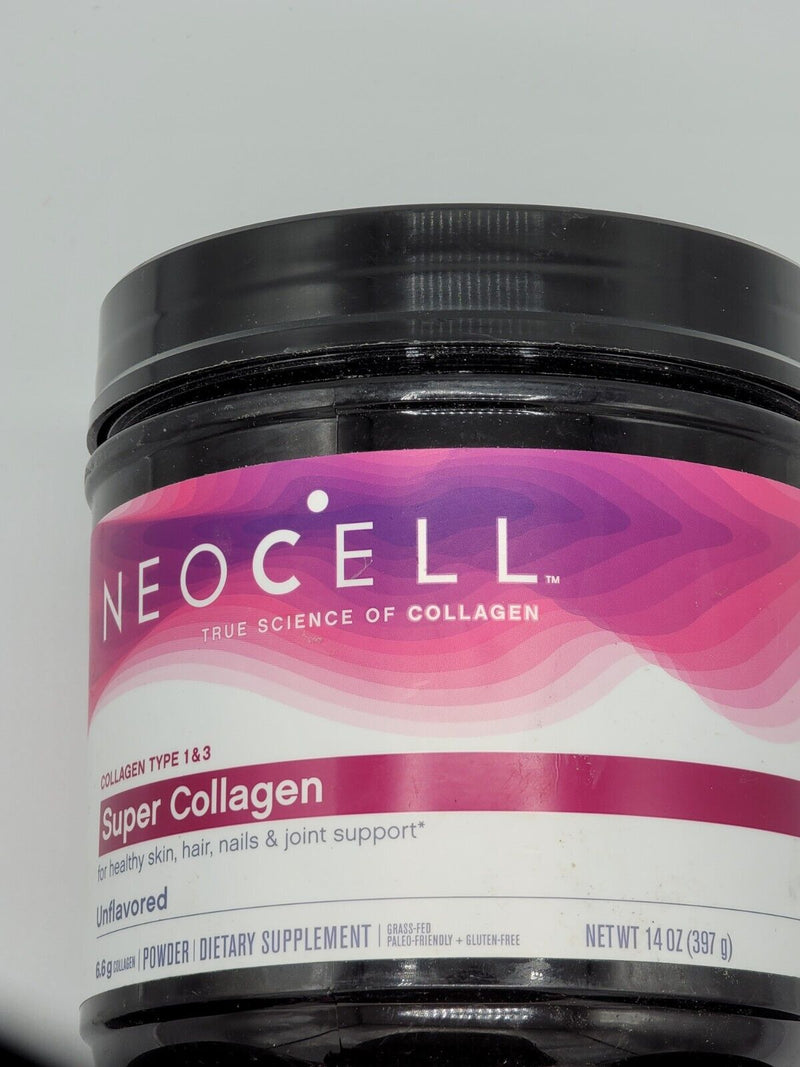 one NeoCell Super Collagen Powder Unflavoured - 14oz 60 Servings, Exp 08/2022