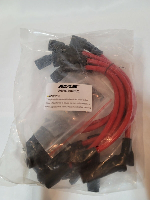 8 Square Ignition Coils Kit  8Pcs Spark Plug Wires Chevy Silverado 1500 2500 Gmc