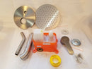 Extra Large Rainfall Shower Head Set Brush Nickel Finish New Open Box