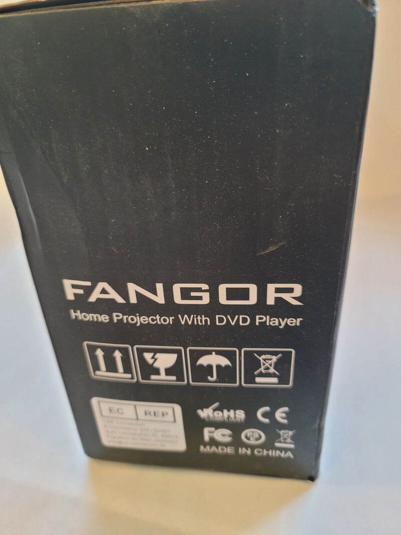 Fangor Mini Bluetooth Projector Bundle Built In Dvd Player Portable Dvd 1080P