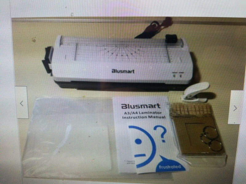 Blusmart Dual Mode Hot & Cold Laminator 3-5mil Pouches Fast Heat Up Time