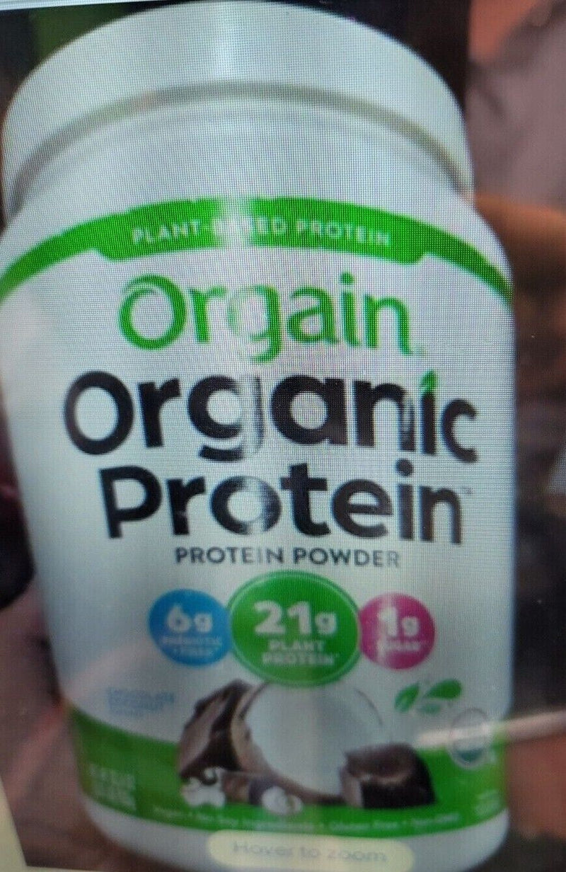 Orgain Organic Plant Based Protein Powder Chocolate Coconut Vegan Low Net Carbs