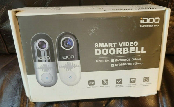 idoo WiFi HD Video Doorbell | Smart Home Security with Motion Detection & Night Vision