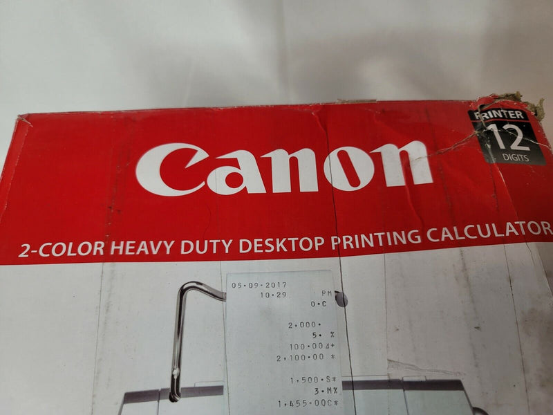 Canon Mp11dx 12-Digit Ribbon Printing Calculator Black/Red Print 3.7 Lines/Sec