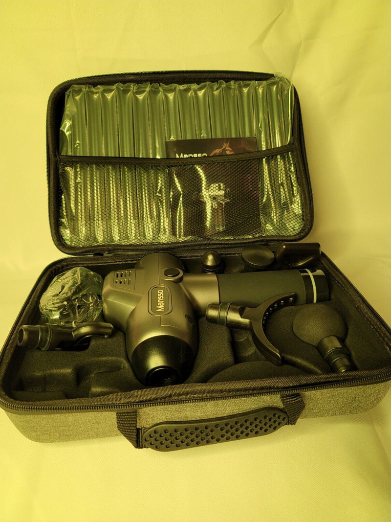 Mansso Muscle Massage Gun Professional Deep Tissue Percussion Massager 30 Speed