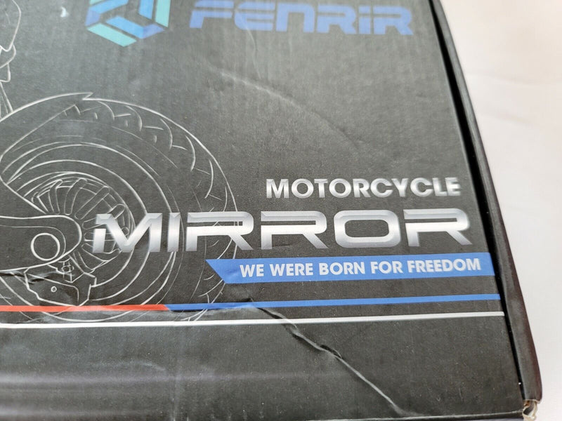 FENRIR Black CNC Aluminum Alloy Motorcycle Handlebar End Bar Mirror Anti-glare