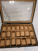 Sriwatana Watch Box 21 Slot Watch Case Watch Holder Organizer For Men Women Wood