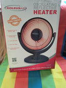 Soleus 800W Oscillating Radiant Tabletop Heater, Portable Electric Desk Space